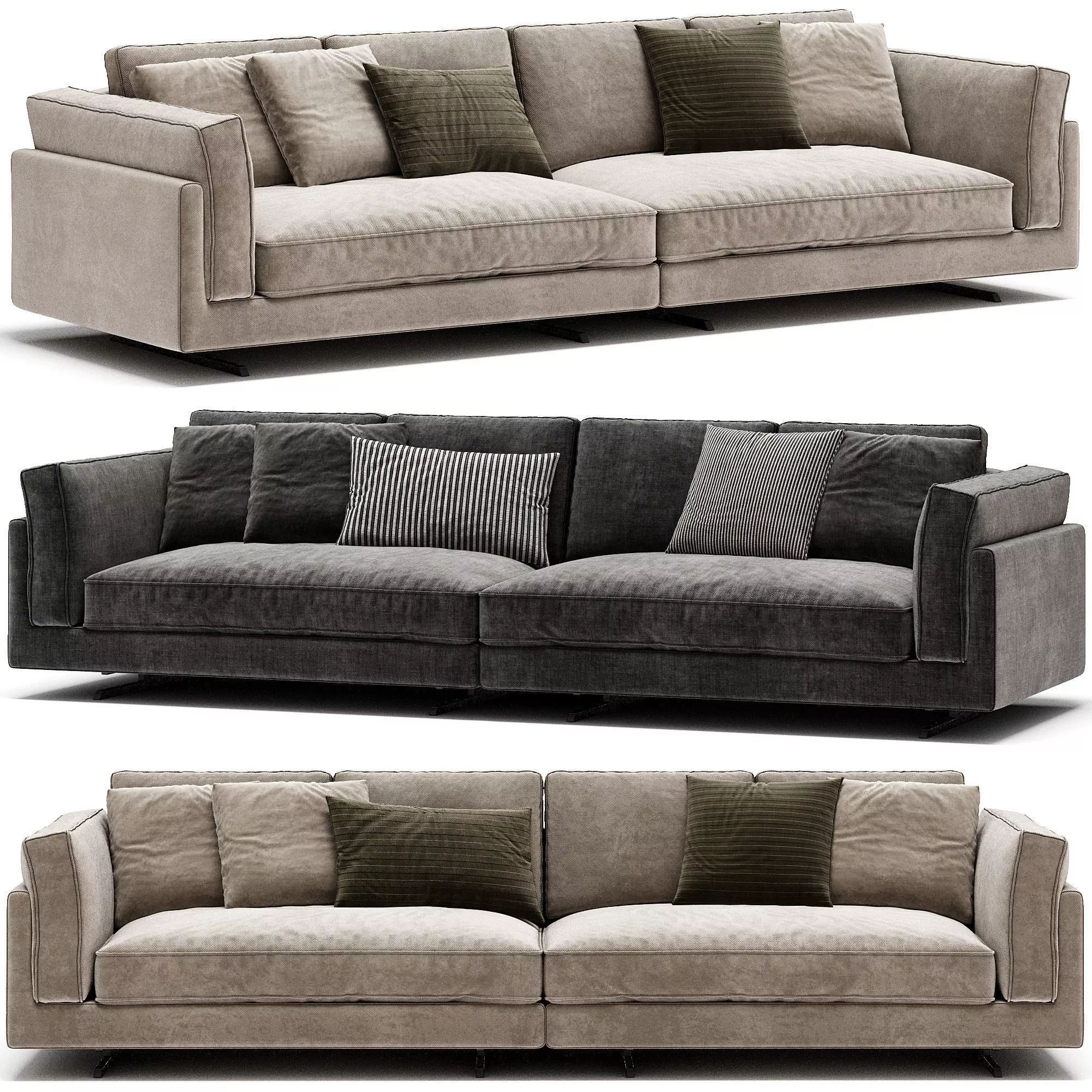 Sofa DAVIS IN By Frigerio 3D model