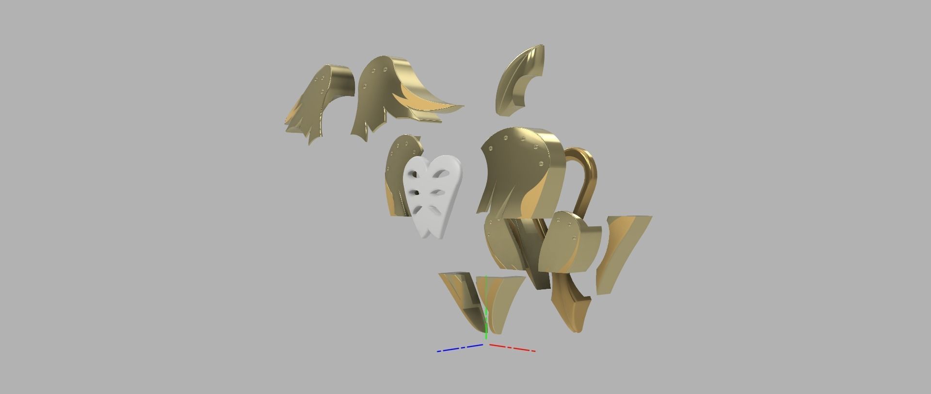 Princess Charlie Shield Hazbin Hotel 3D print model_4