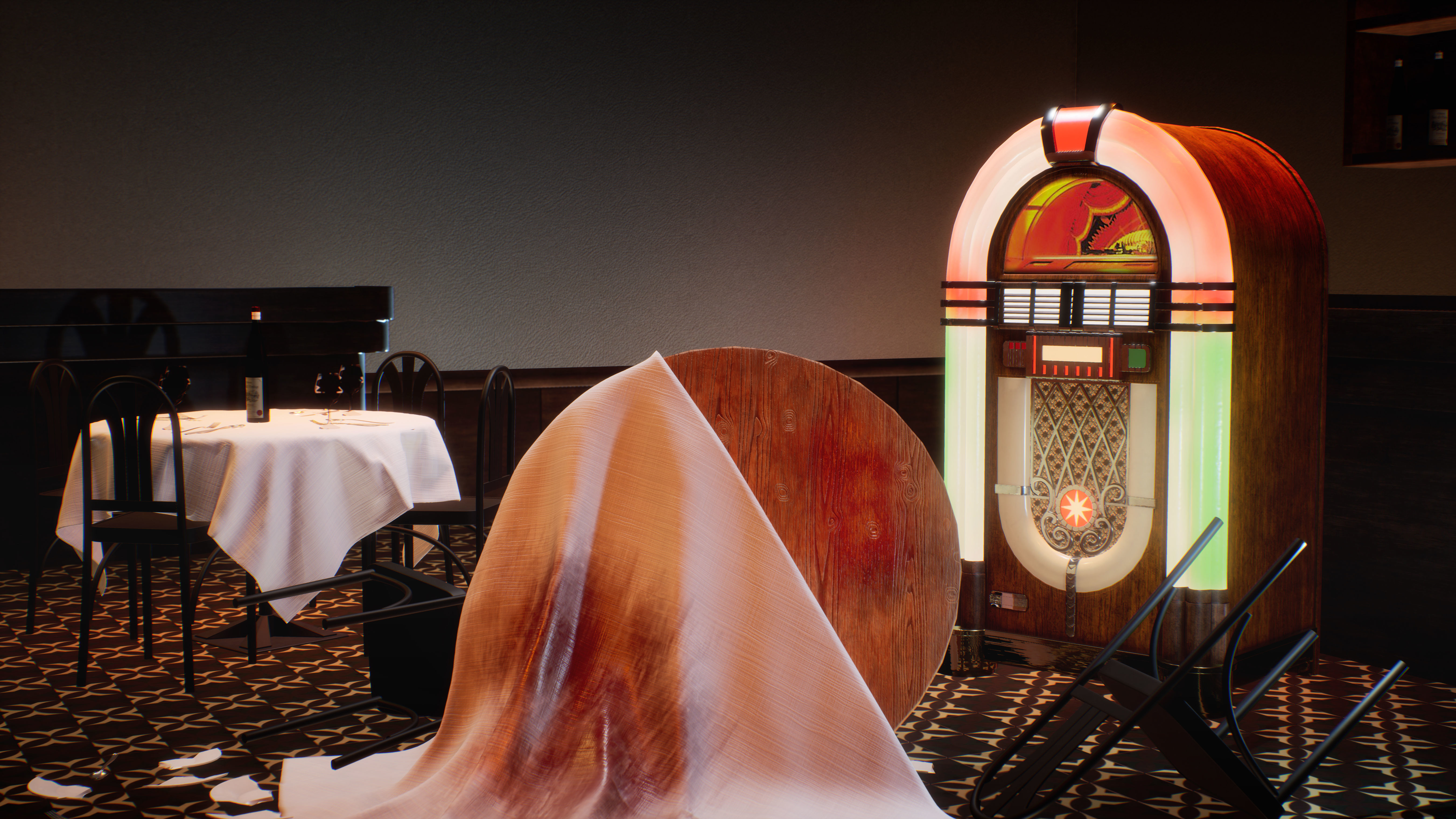 Jukebox Low-poly 3D model_4