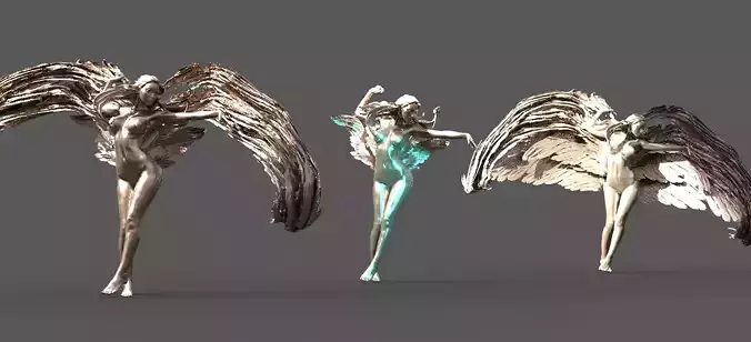 Cristos Crescent anatomy sculpture 3 designs