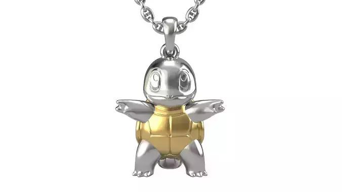 Squirtle pokemon pendant