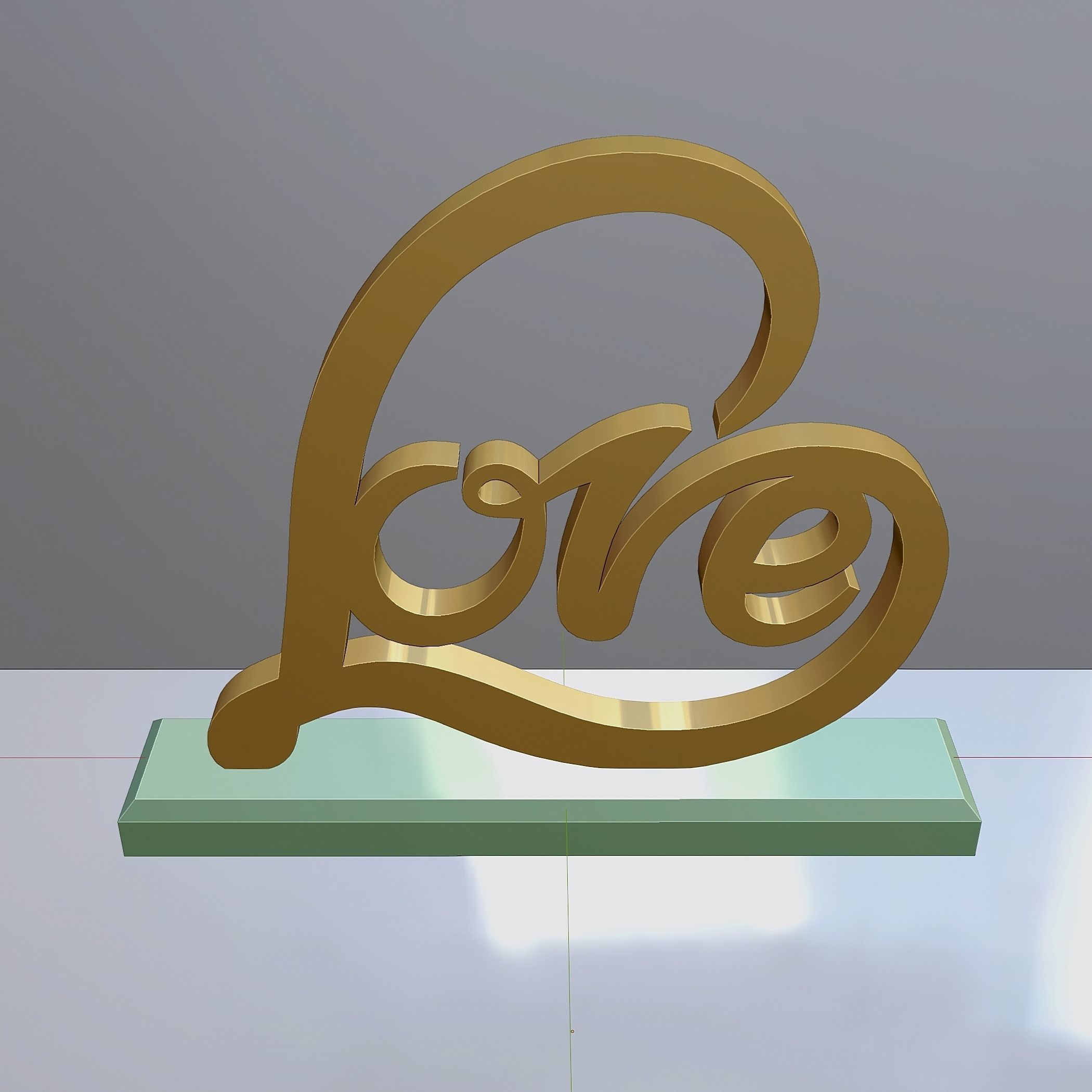 Decor for Valentines Day 2 Low-poly 3D model_3