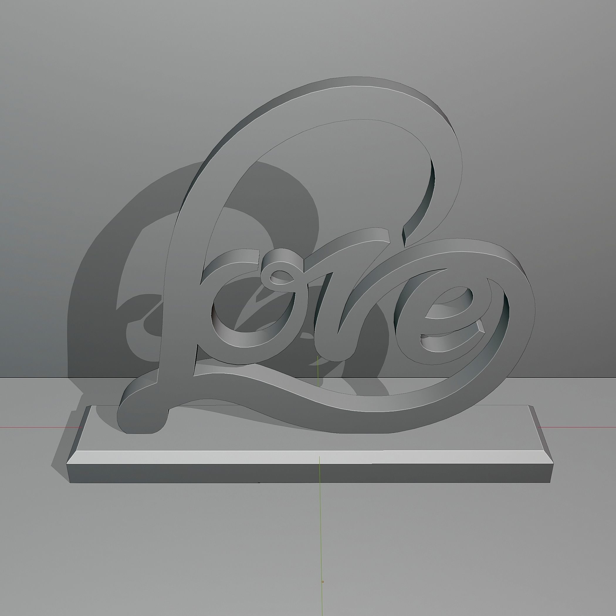 Decor for Valentines Day 2 Low-poly 3D model_4