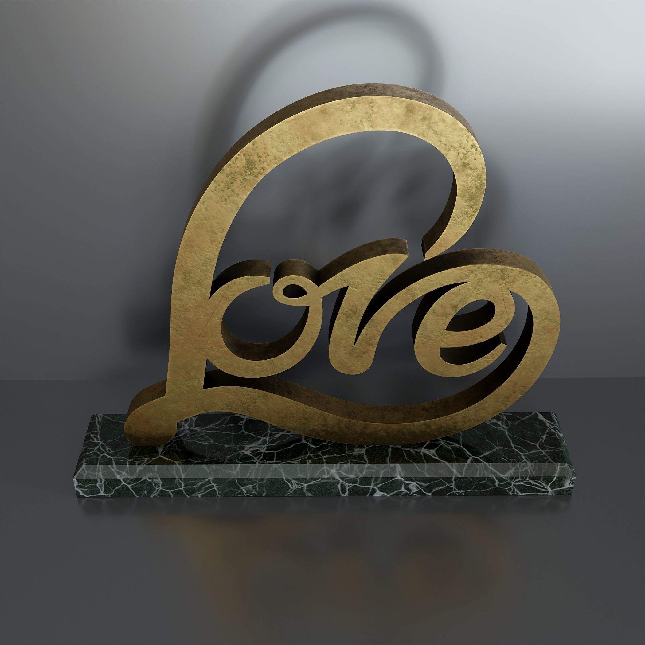 Decor for Valentines Day 2 Low-poly 3D model_1