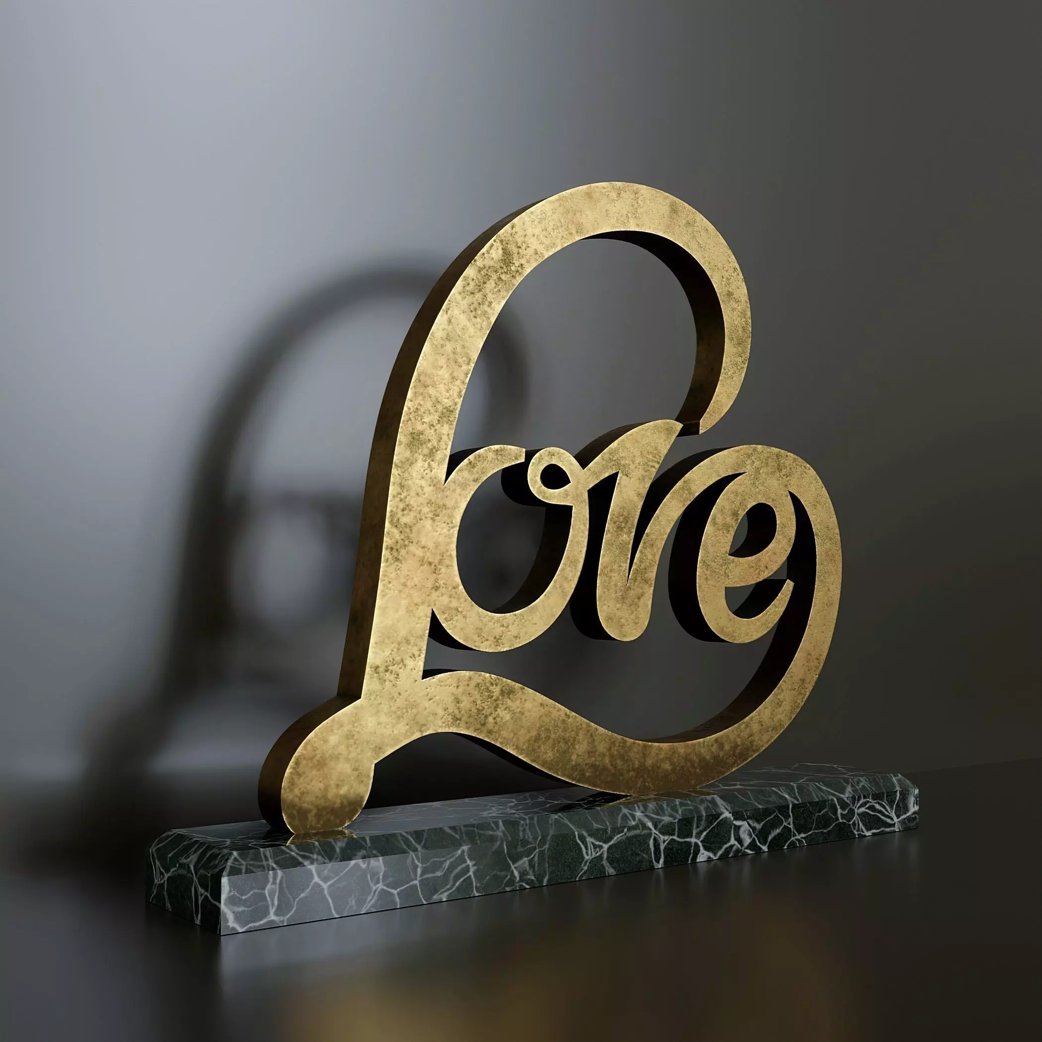 Decor for Valentines Day 2 Low-poly 3D model_0