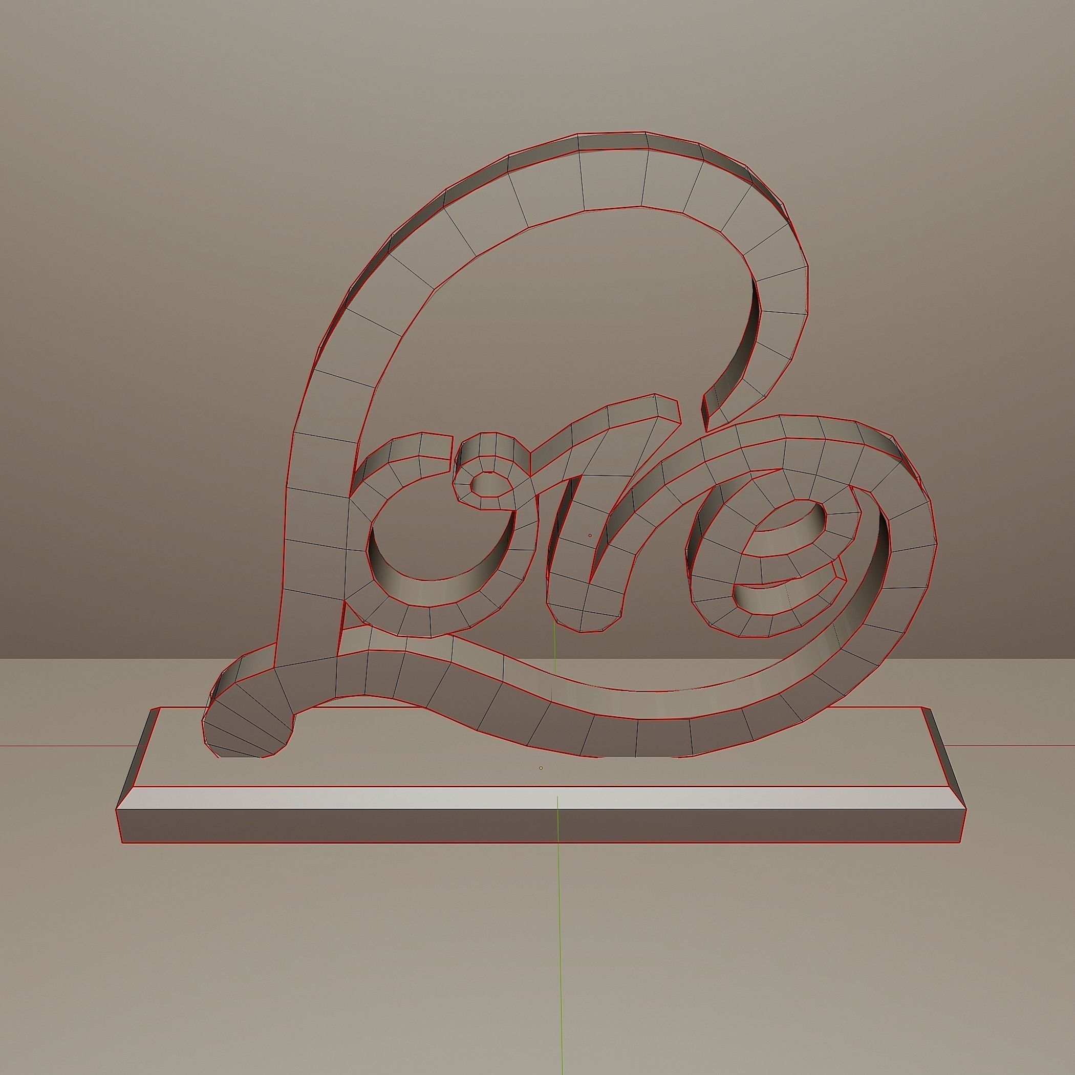 Decor for Valentines Day 2 Low-poly 3D model_5