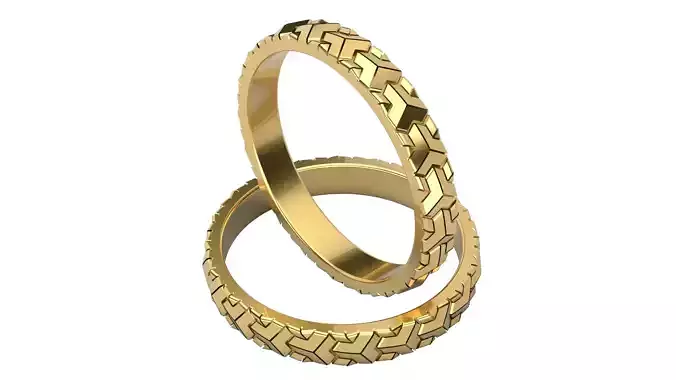 Pattern Eternity ring V1