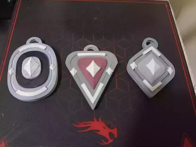 VALORANT RANK KEYCHAIN 3D print model