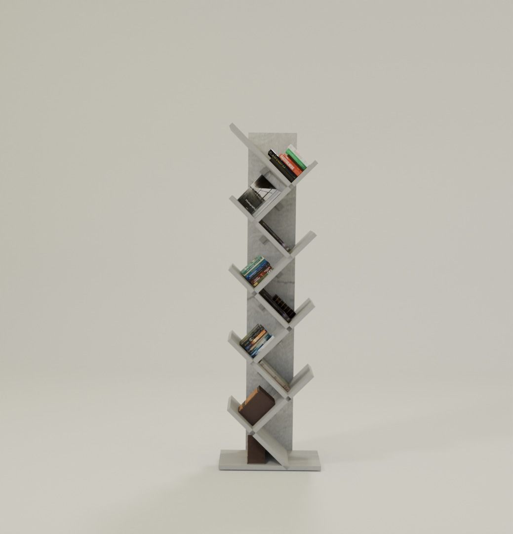 book shelf Free 3D model_1