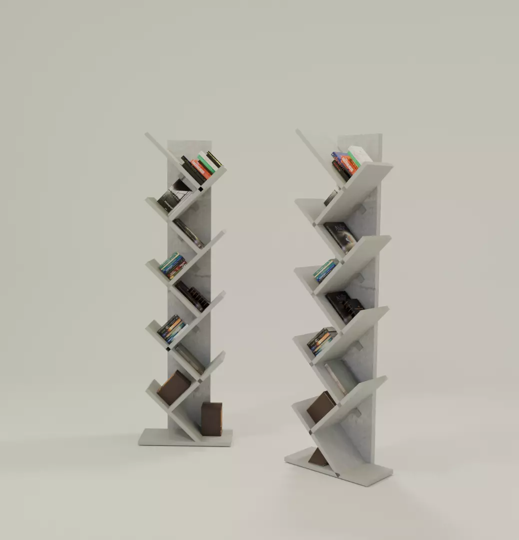 book shelf Free 3D model_0