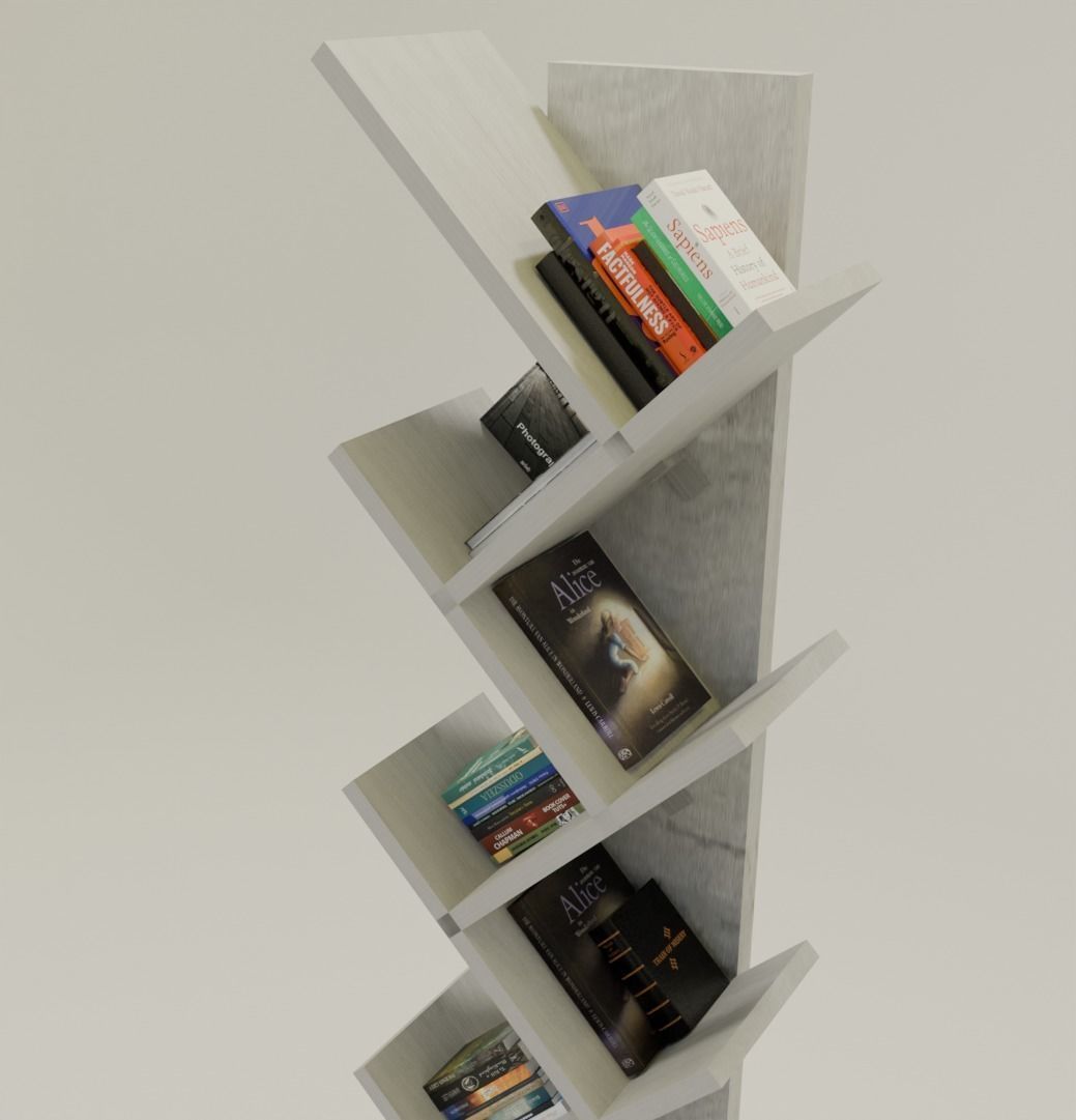 book shelf Free 3D model_2