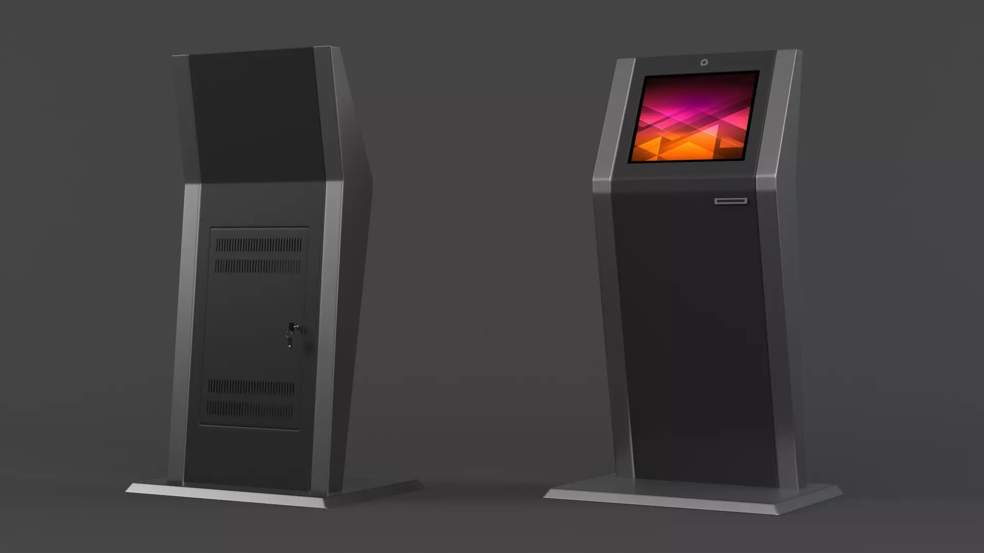 Electronic Kiosk 3D model_0