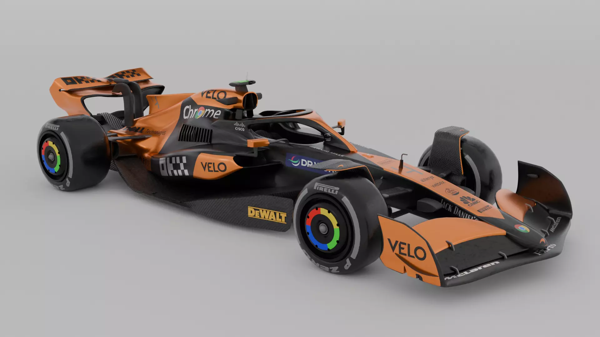 McLaren 2024 F1 car 3D model_0