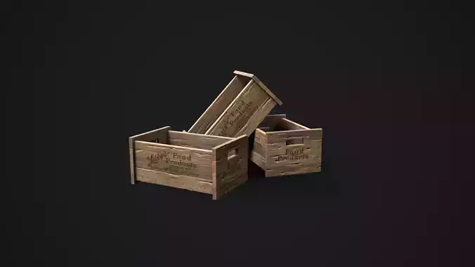Wooden Crate Props