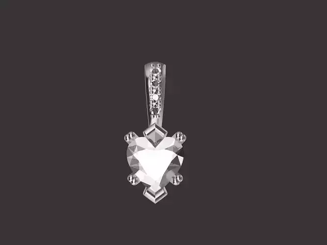 Heart Love Pendant 3D print model