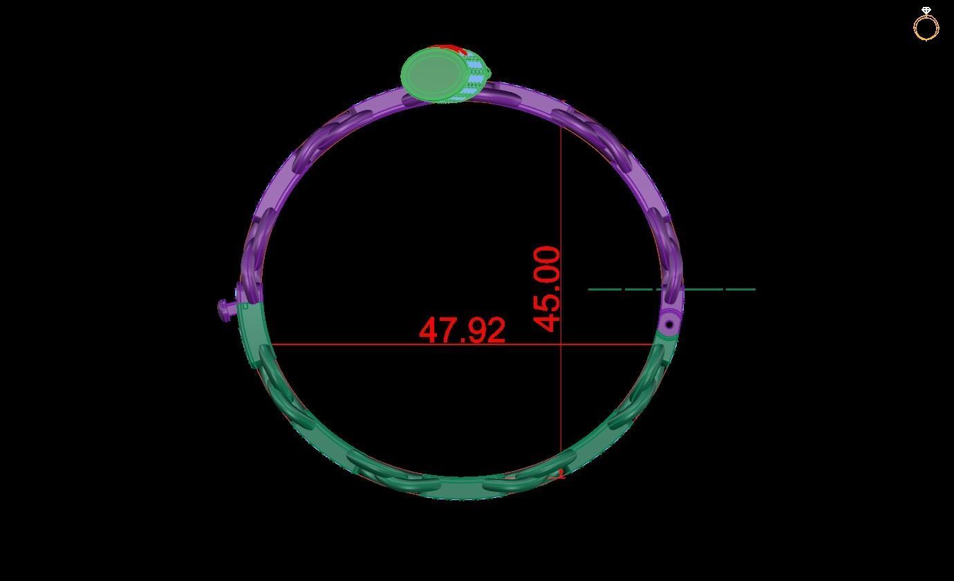 Bracelet 13 3D print model_1