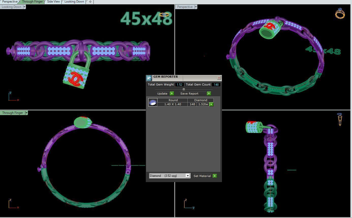 Bracelet 13 3D print model_2