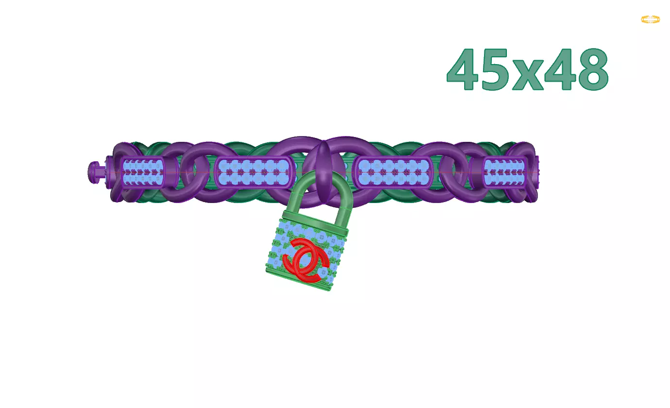 Bracelet 13 3D print model_0