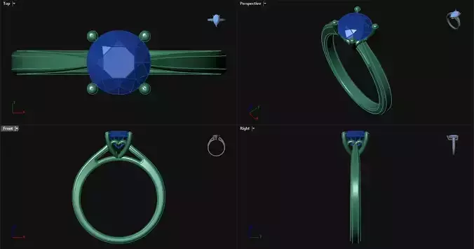 Heart Gallery Cathedral Engagement Ring 