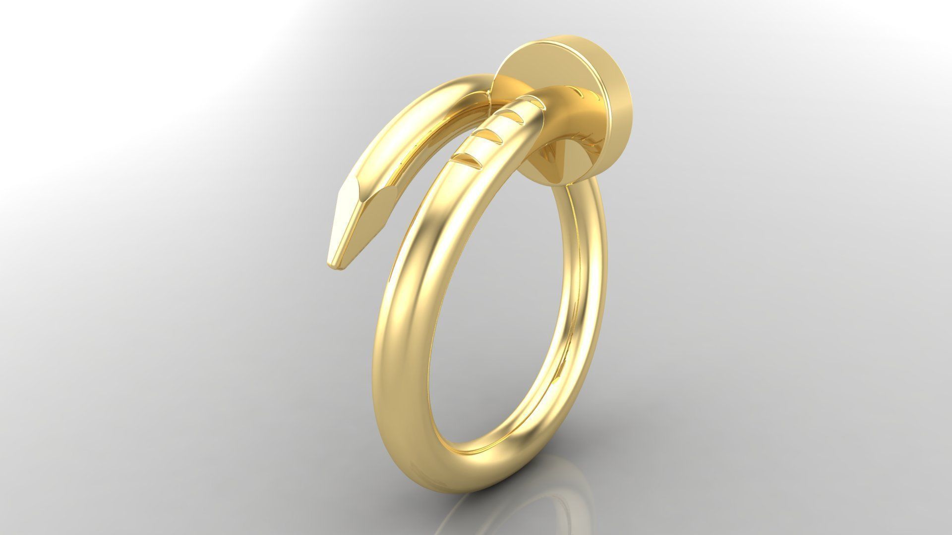 Ring M96 Women ring Size 12 US 3D print model_4