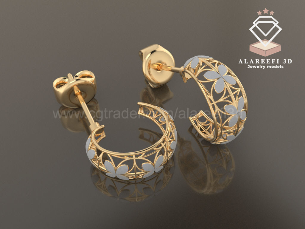 Collection 10 -10 Turkish Earrings Exclusive for the first time 3D print model_4