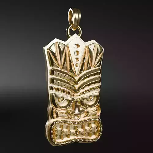 Mask Polynesia symbols - 3D printable model