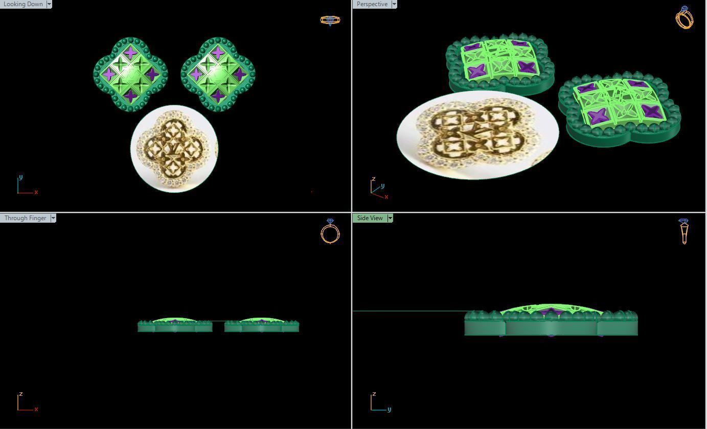 Earrings 05 3D print model_1