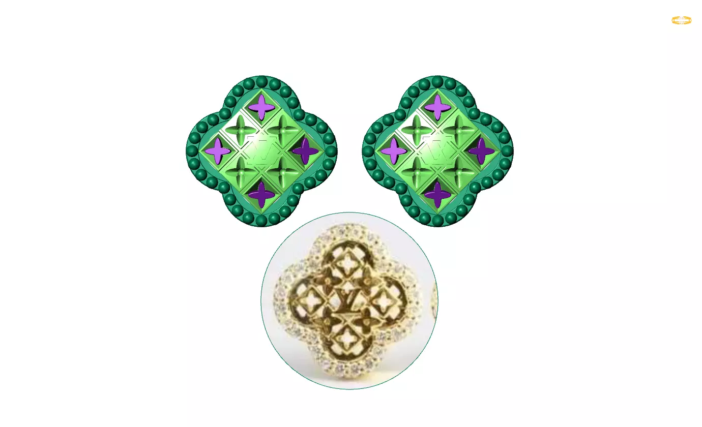 Earrings 05 3D print model_0