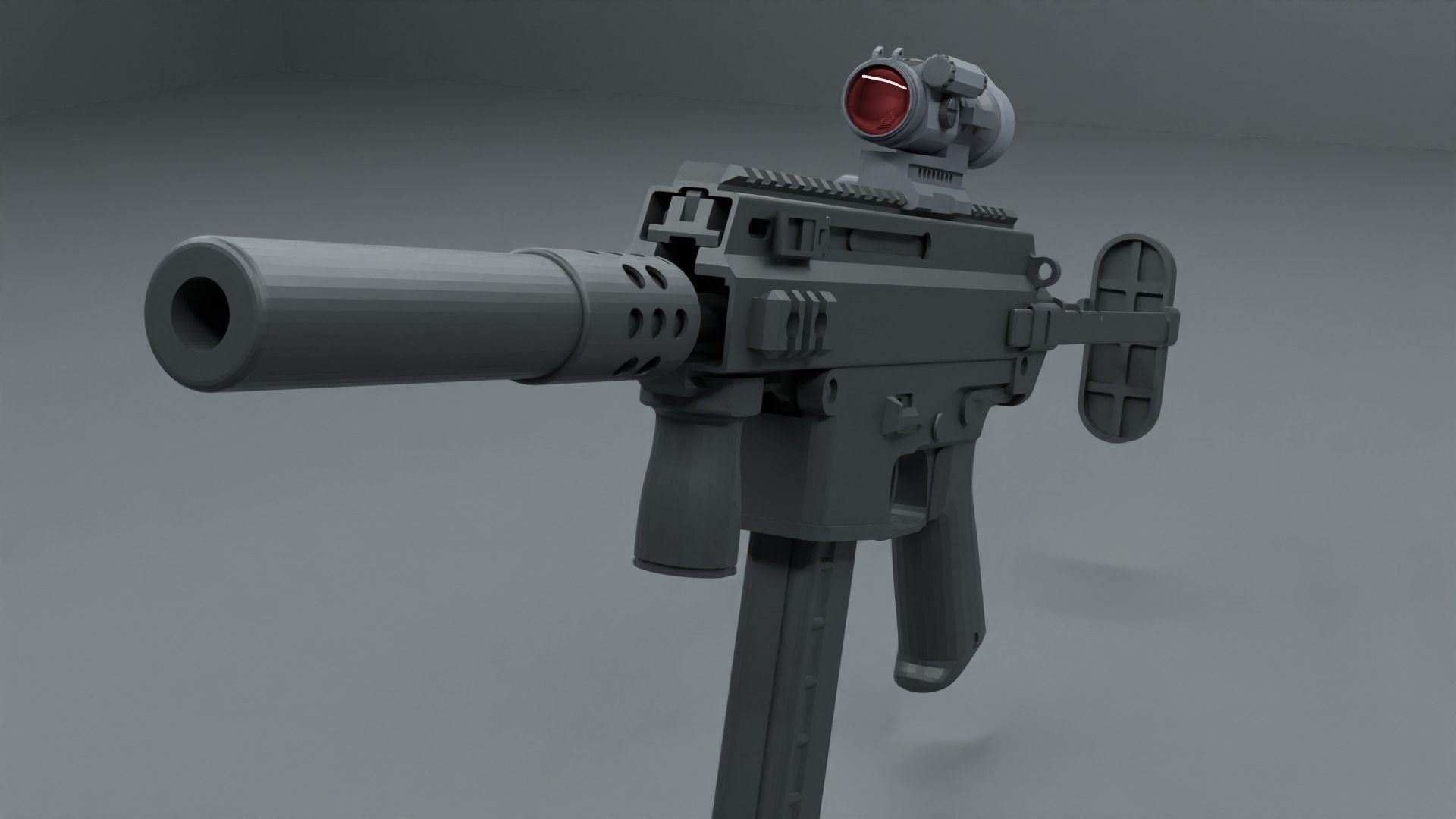 gun model 3D model_18