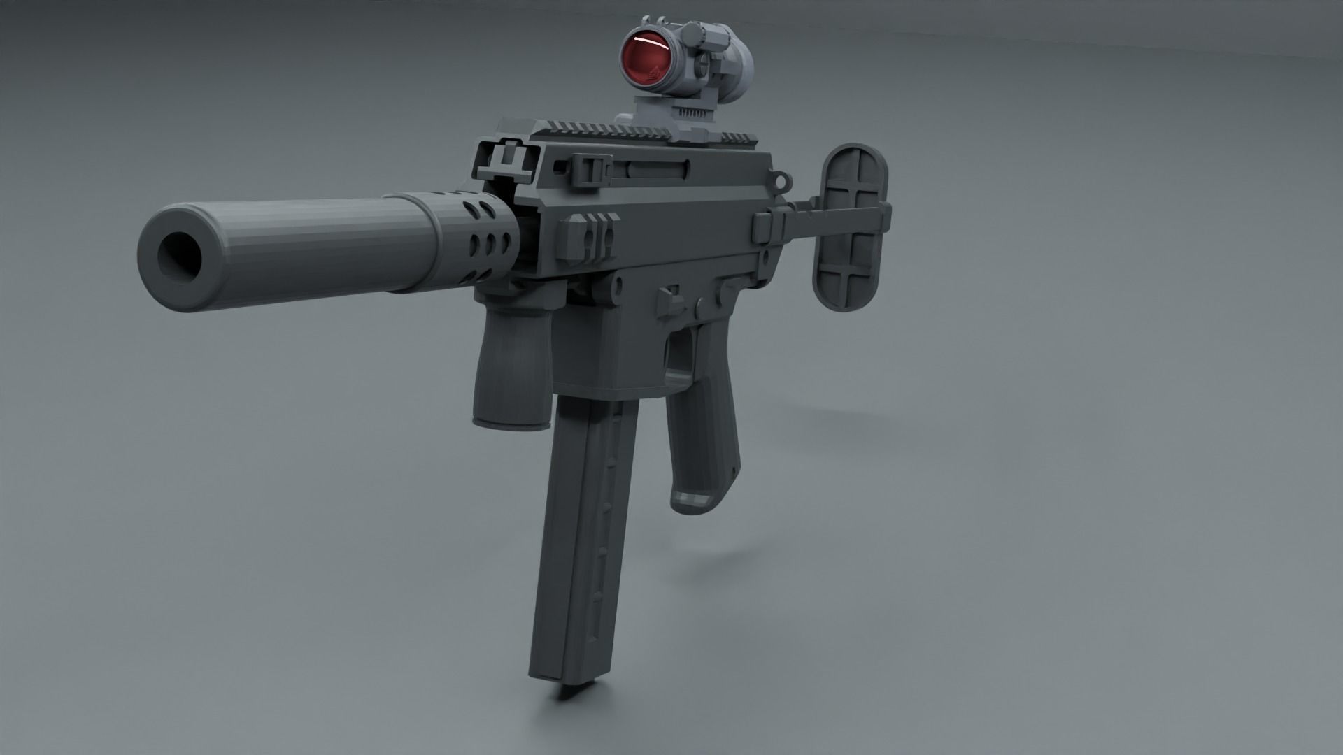 gun model 3D model_19