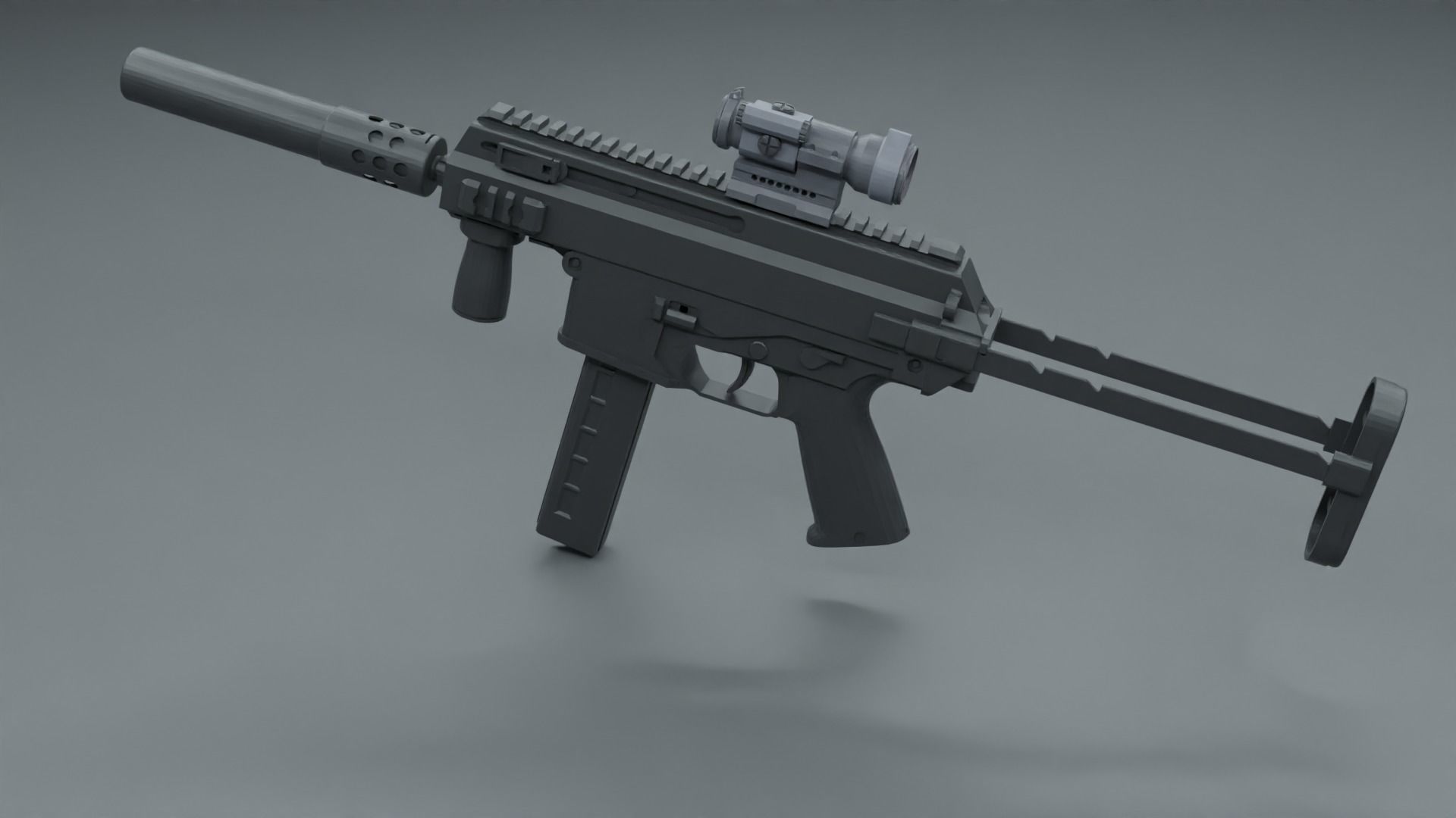 gun model 3D model_31