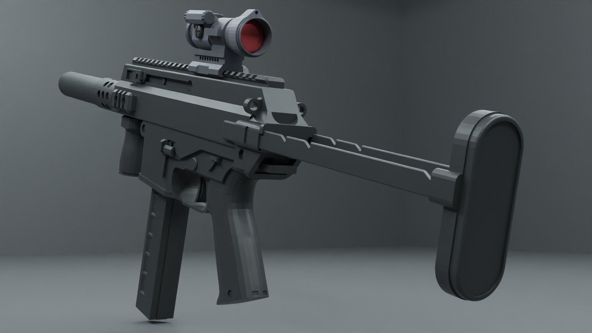 gun model 3D model_14