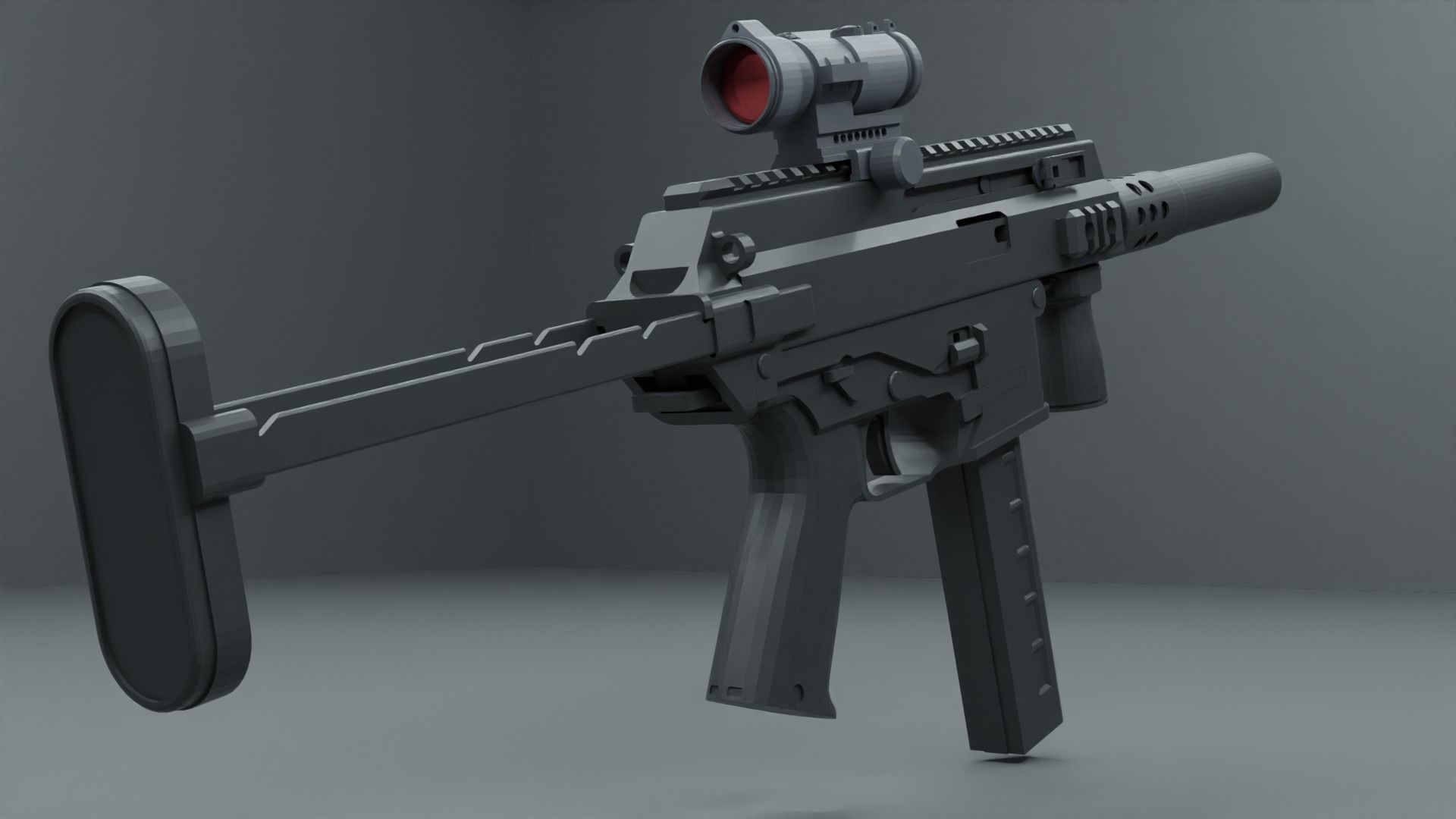 gun model 3D model_13