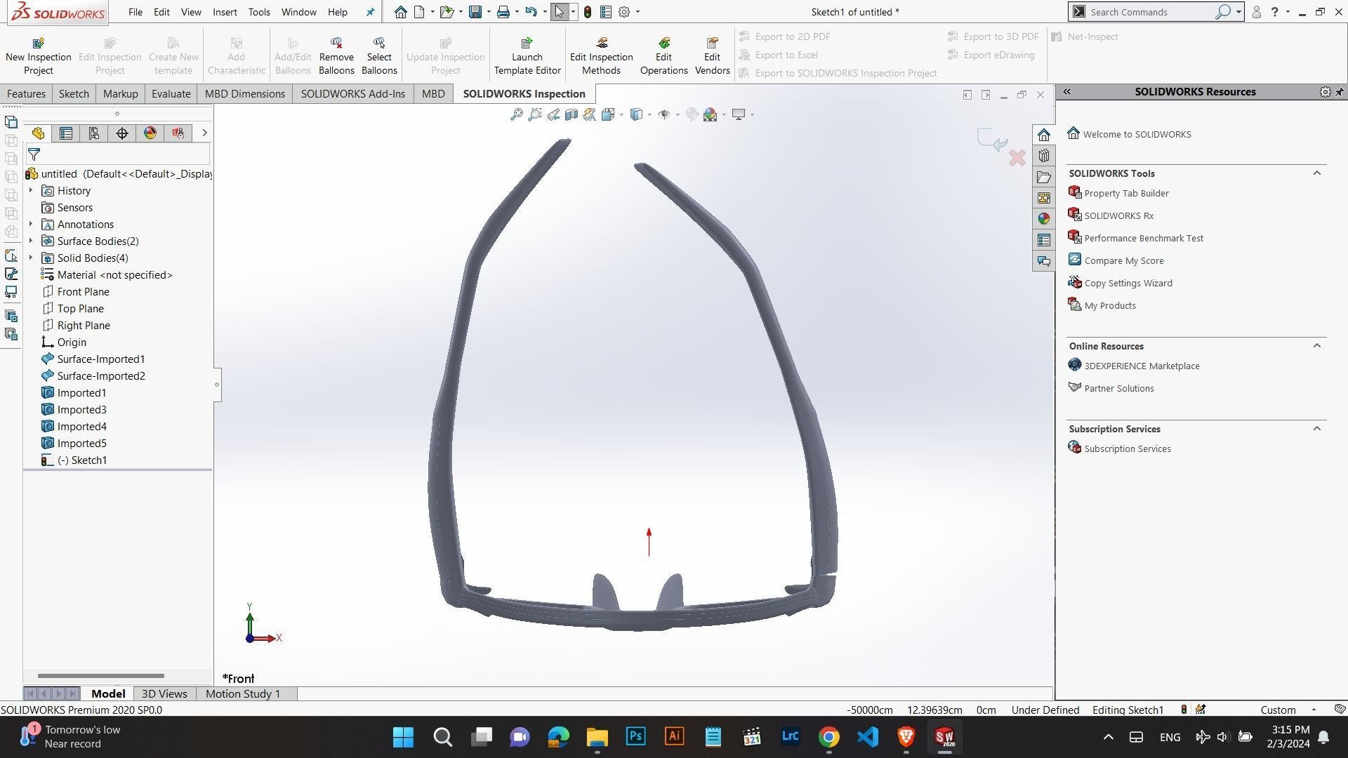 Black Ray Ban Smart Glasses Dark Grey 3D model for printing 3D print model_2