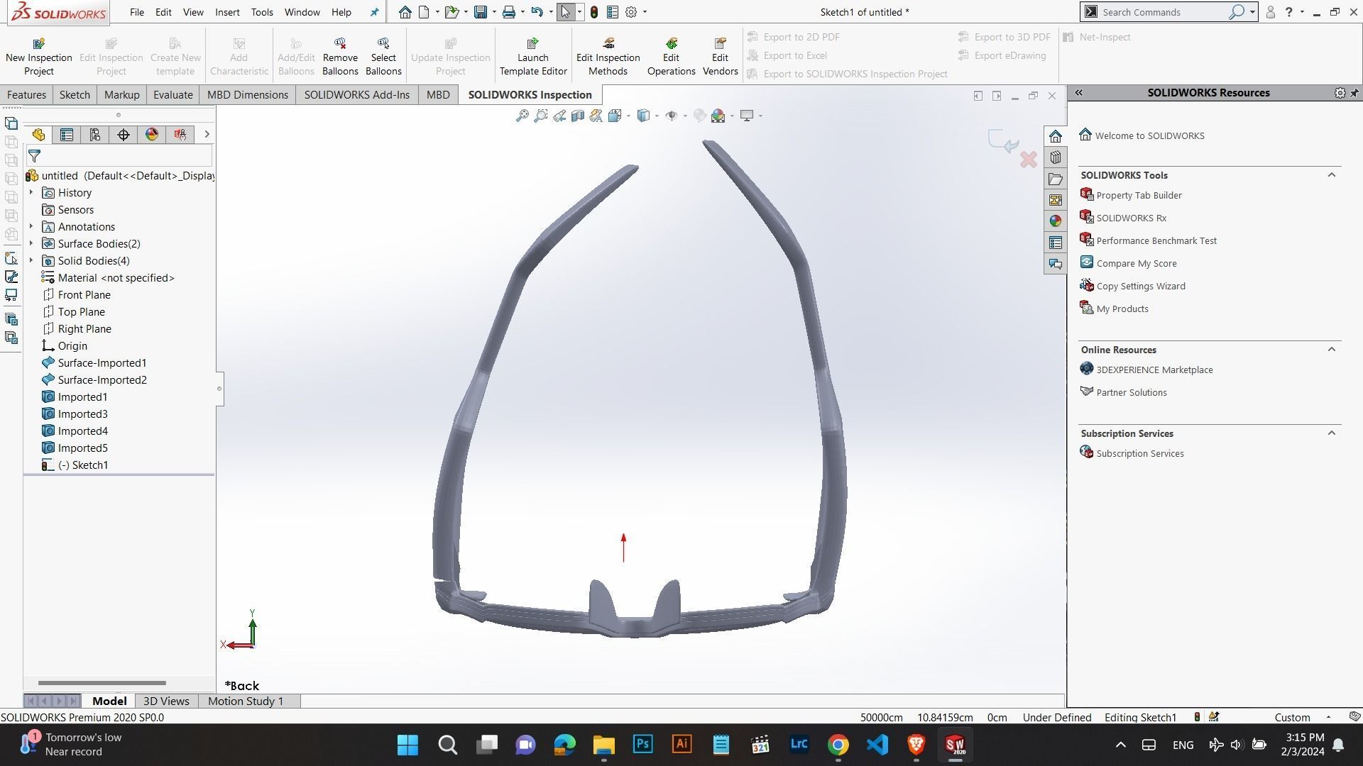 Black Ray Ban Smart Glasses Dark Grey 3D model for printing 3D print model_3