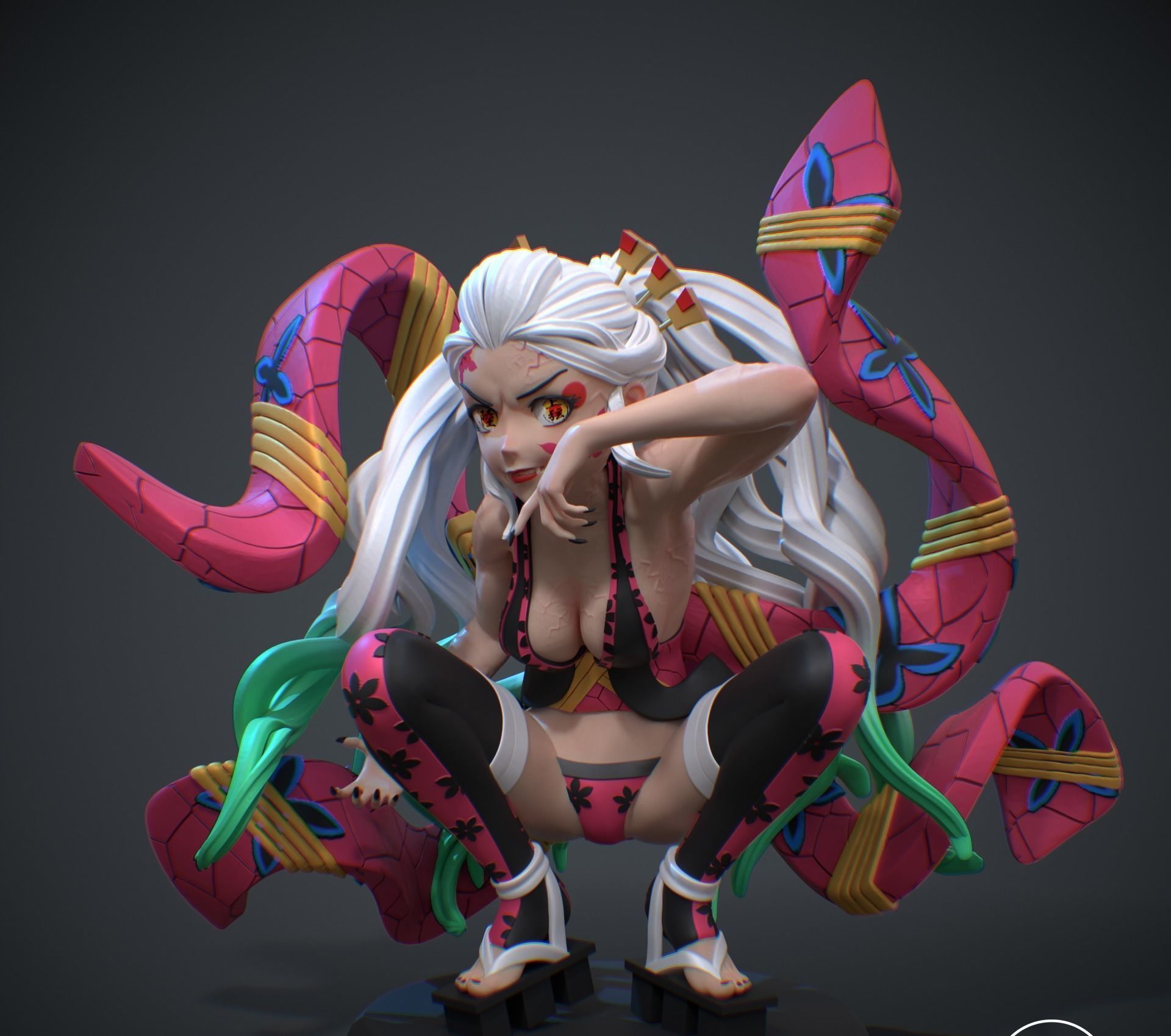 Daki Demon Sayler 3D print model_2