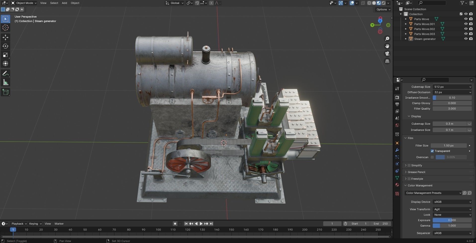 Steam Generator Low-poly 3D model_15