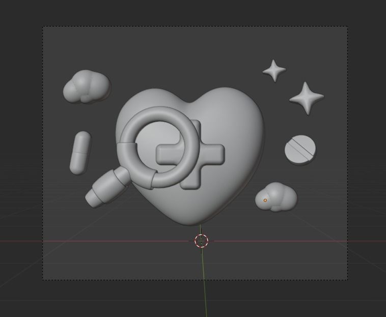 Hospital and Medicine 3d Illustration Icon Pack 3D model_18