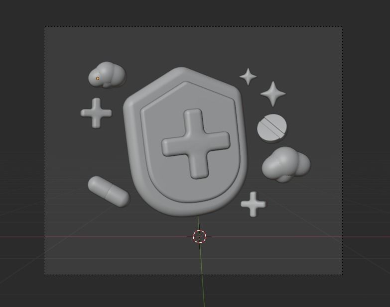 Hospital and Medicine 3d Illustration Icon Pack 3D model_34