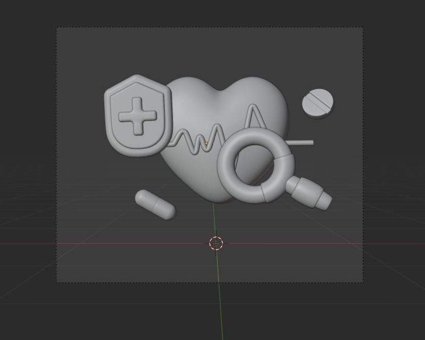 Hospital and Medicine 3d Illustration Icon Pack 3D model_29