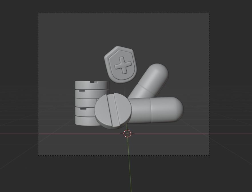 Hospital and Medicine 3d Illustration Icon Pack 3D model_22
