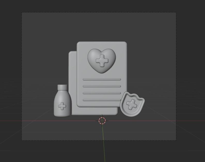 Hospital and Medicine 3d Illustration Icon Pack 3D model_15