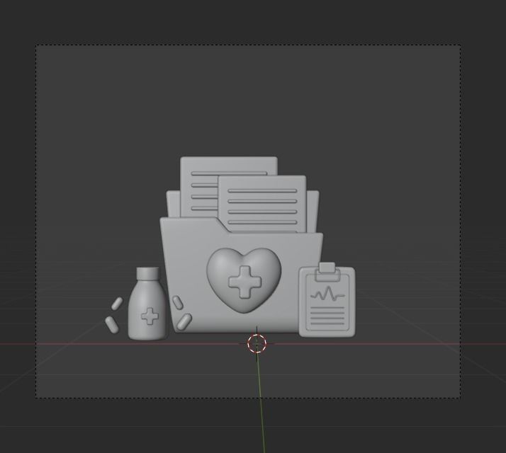 Hospital and Medicine 3d Illustration Icon Pack 3D model_16