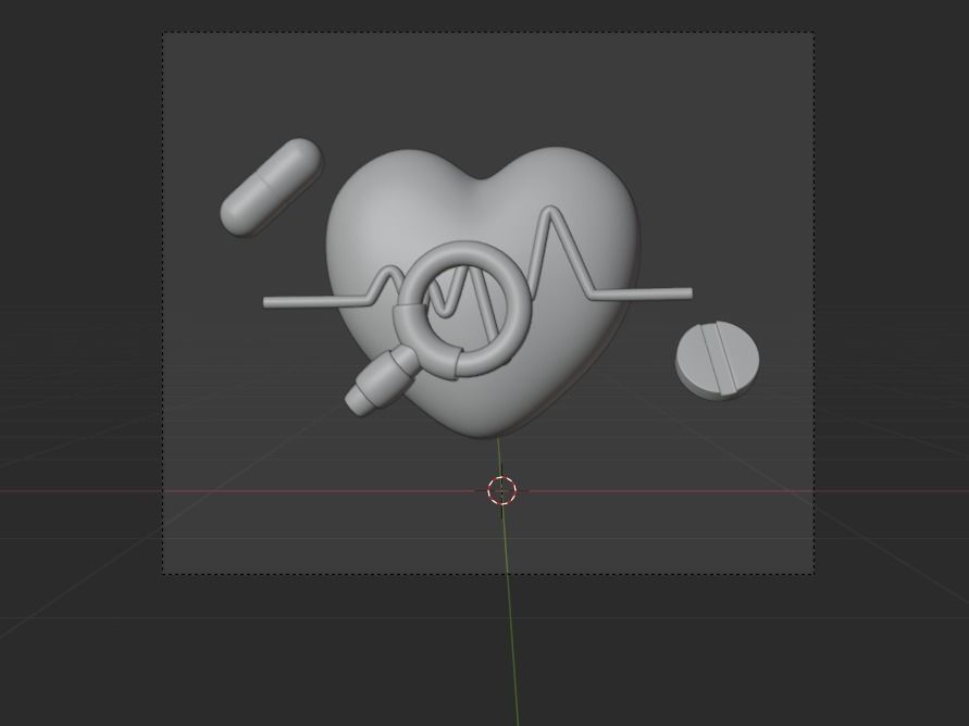 Hospital and Medicine 3d Illustration Icon Pack 3D model_24