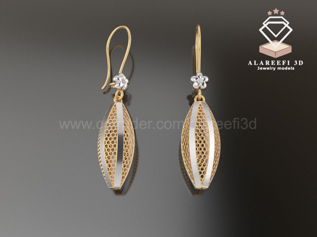 122 Turkish Earrings Exclusive for the first time 3D Model Collection_52