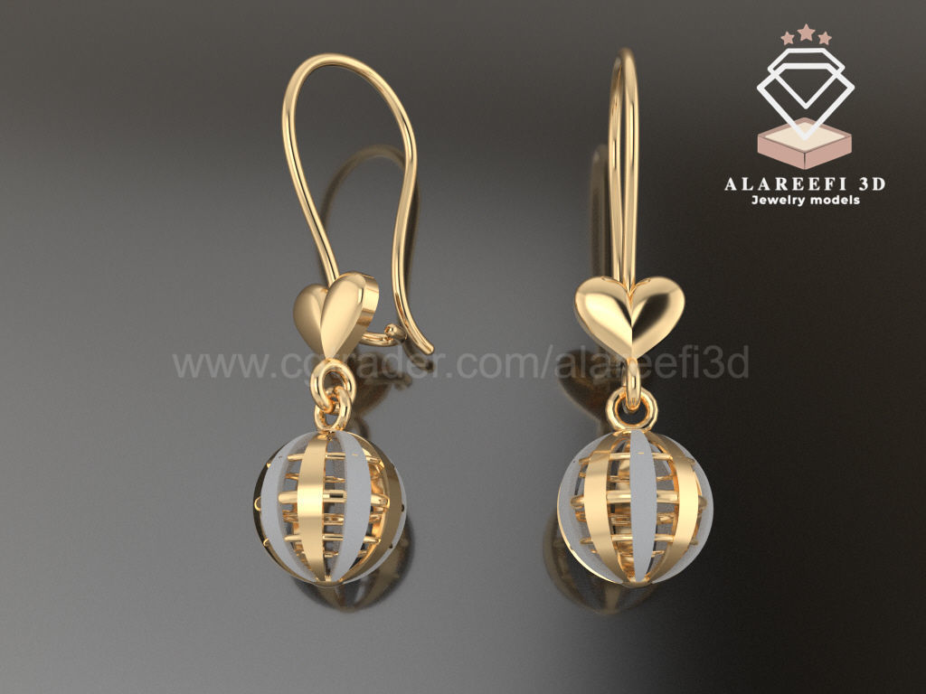 122 Turkish Earrings Exclusive for the first time 3D Model Collection_15