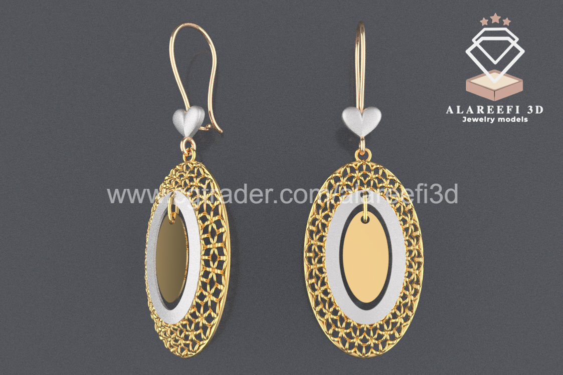 122 Turkish Earrings Exclusive for the first time 3D Model Collection_102