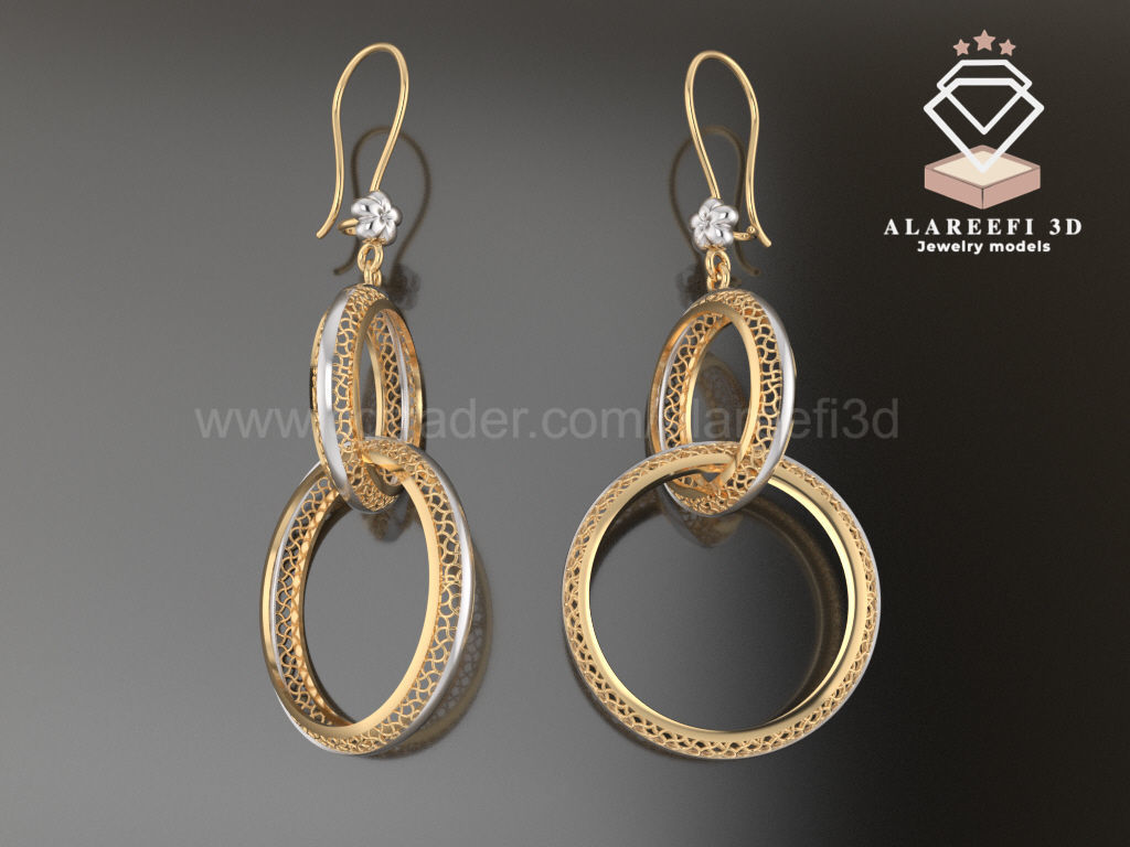 122 Turkish Earrings Exclusive for the first time 3D Model Collection_69