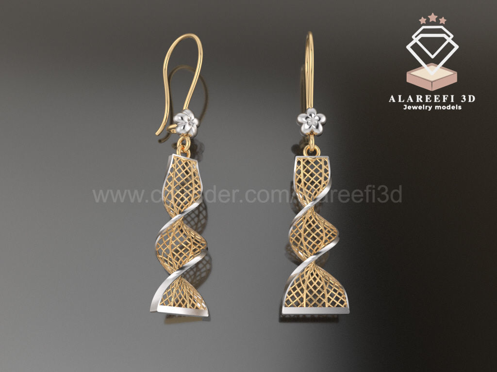 122 Turkish Earrings Exclusive for the first time 3D Model Collection_12