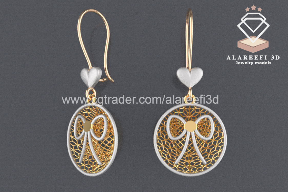 122 Turkish Earrings Exclusive for the first time 3D Model Collection_104